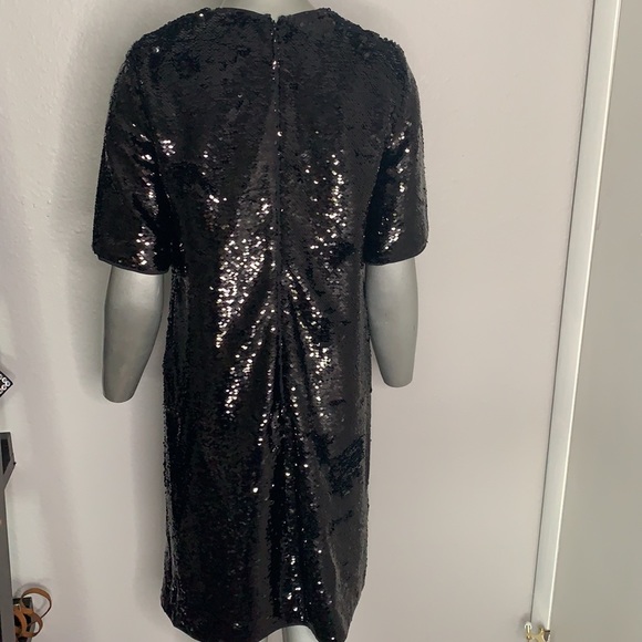 BOSS Dettia Short Sleeve Sequin Shift Dress NWT - Picture 10 of 13